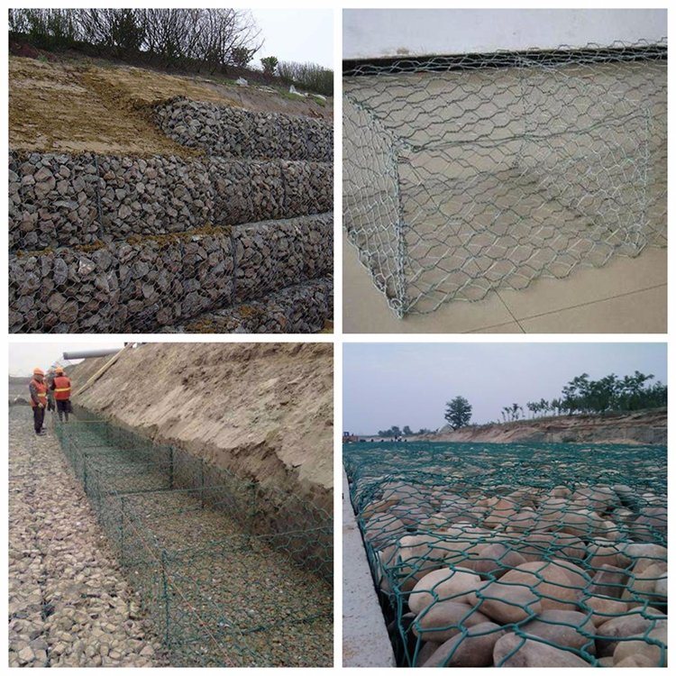 2017 Hot Sale PVC Coated Gabion Box/Hexagonal Gabion