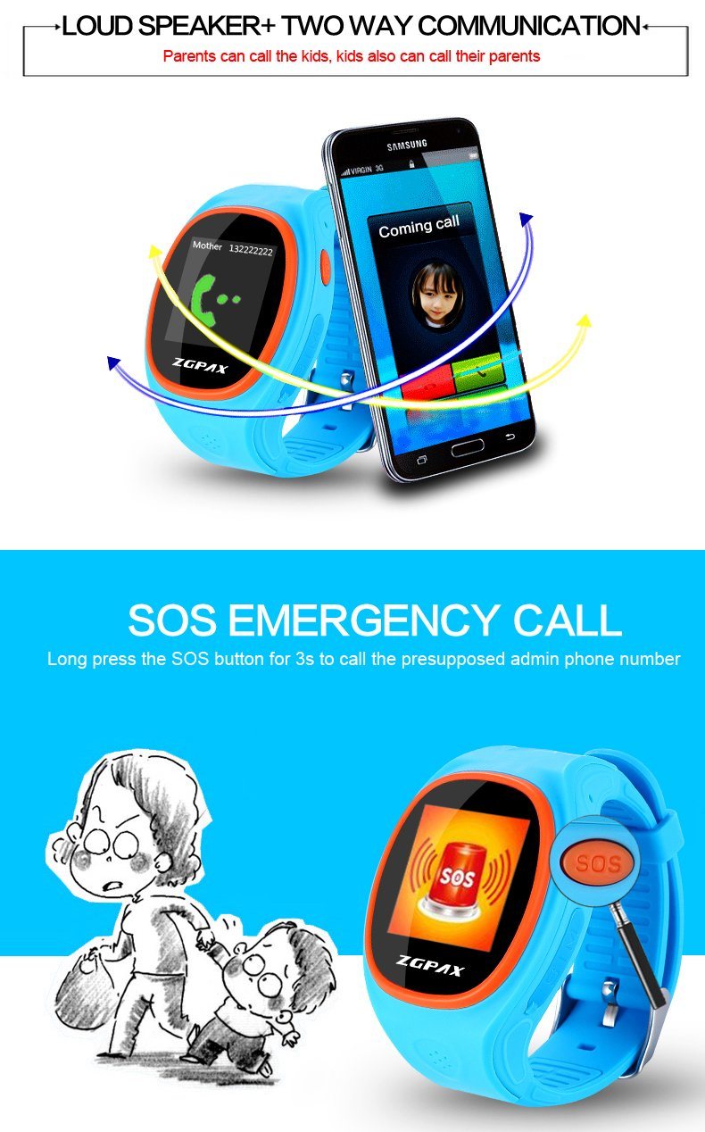 New Original Kids Gifts GPS/GSM/WiFi Anti Lost Tracker Kids/Children Smart Watch with Sos Support GSM Phone Mobile Phone