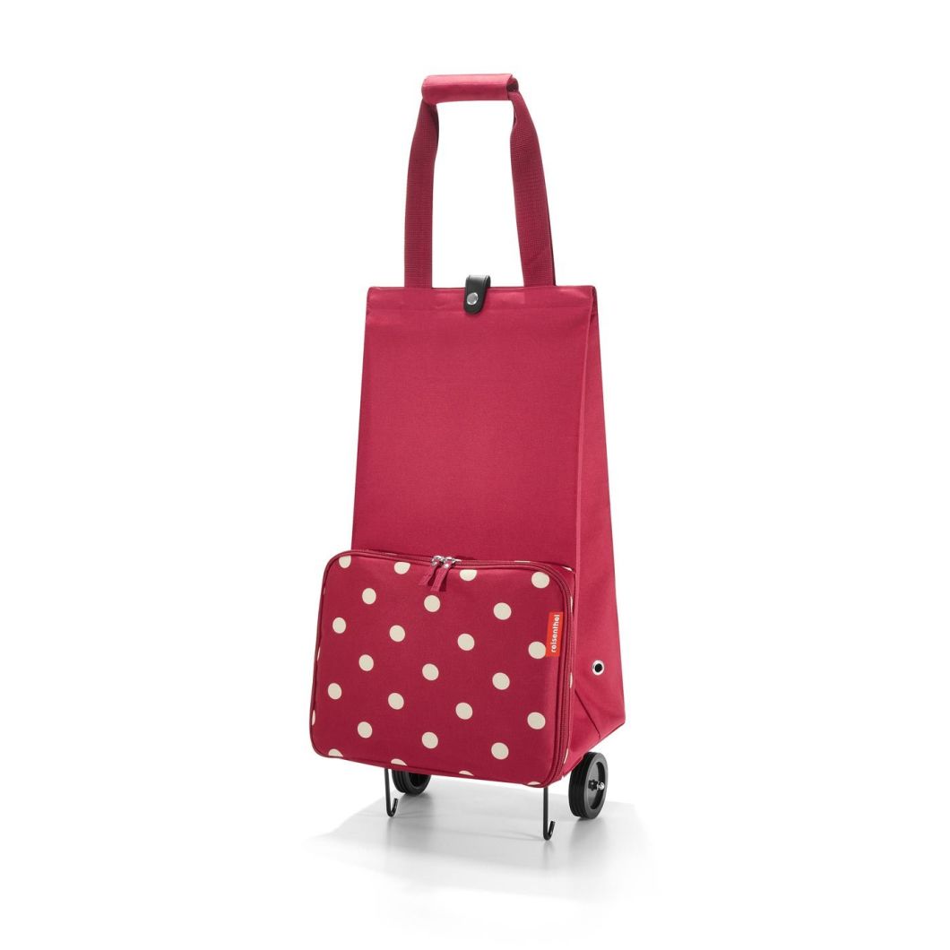 Compact Expandable Soft-Shell Nylon Wheeled Market Shopping Trolley Bag