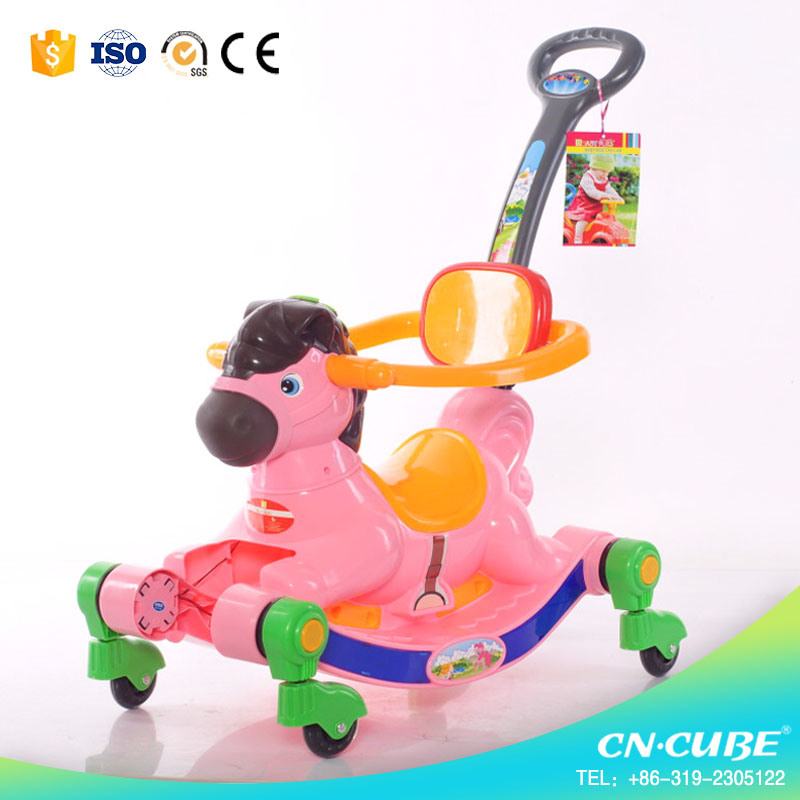 Eco-Friendly Plastic Rocking Horse Toy / Rocking Horse with Wheels