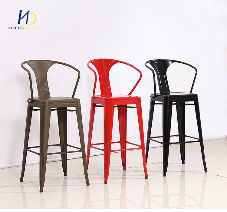 Factory Cheap Price Commercial Furniture Metal Bar Chair with Arm