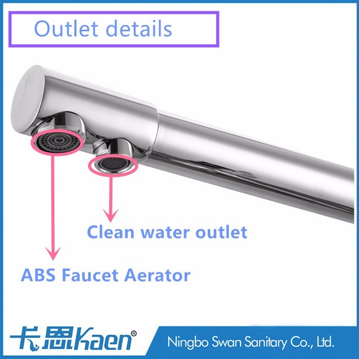 New Style Chrome Plated 3 Ways RO Kitchen Faucet