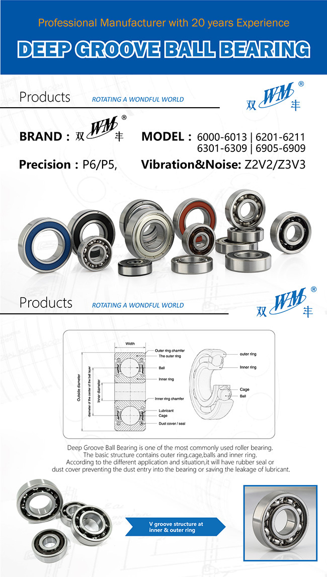 6202 High Temperature High Speed Hybrid Ceramic Ball Bearing