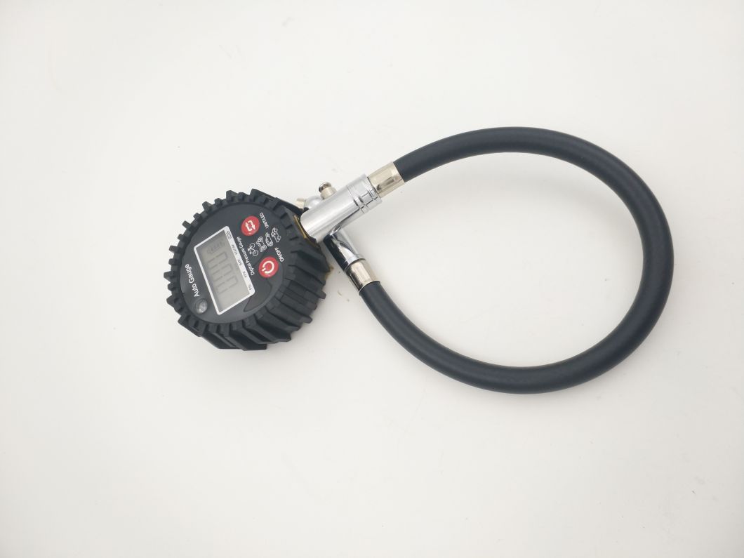 LED Light Digital Tire Pressure Gauge with Hose