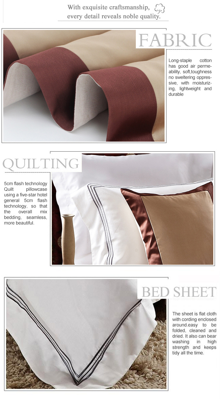 Yrf Luxury Hotel Linen King Size Queen Size Hotel Bed Bedding Sets