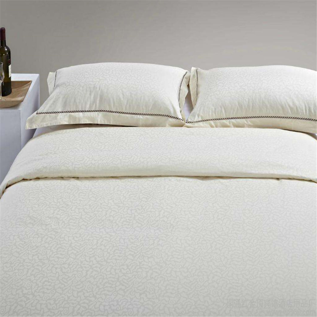 High Quality White Jacquard Hotel Duvet Cover