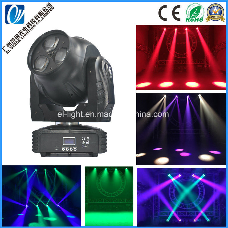 Mini Super Bright LED 3*40W Wash Beam Moving Head Light