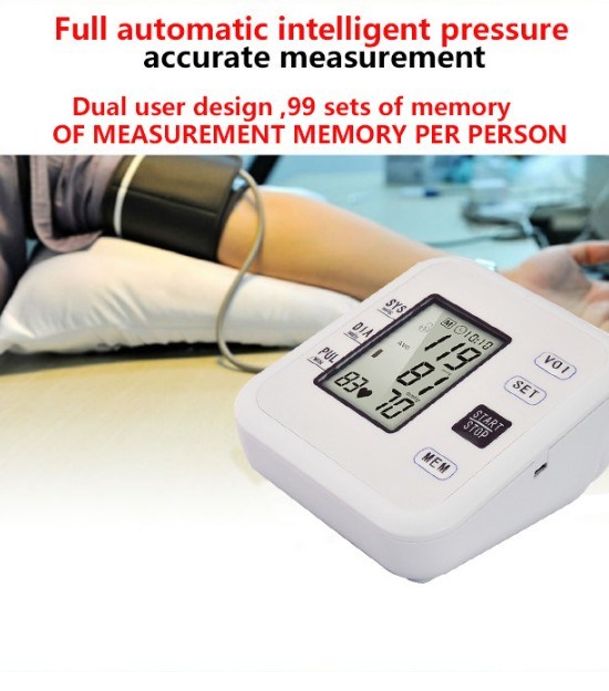 Upper Arm Type Blood Pressure Monitor Body for Health