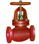 Shipbuilding Cast Iron 10k Screw Down Angle Globe Valves