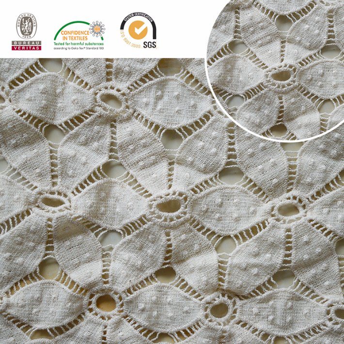 New Pattern Flower 3D Chemical Lace Fabric for Dress material