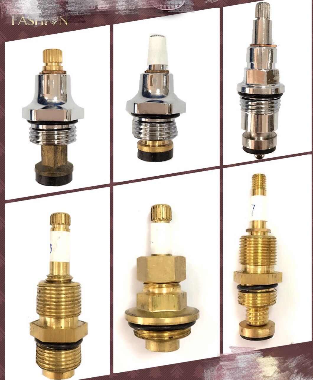 Slow Open Brass Diverter Valve Cartridge