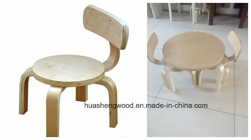 Kids Toddler Bentwood Chair in Smile Face Shape