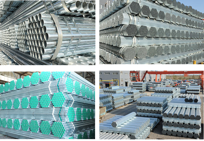 China Manufacturer ASTM BS1387 Sch40 Plain End Galvanized Steel Pipes