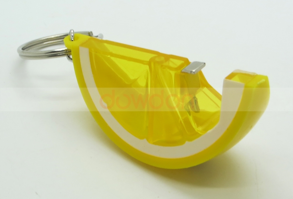 Cute Portable Lemon Style Key Chain Ring Bottle Opener