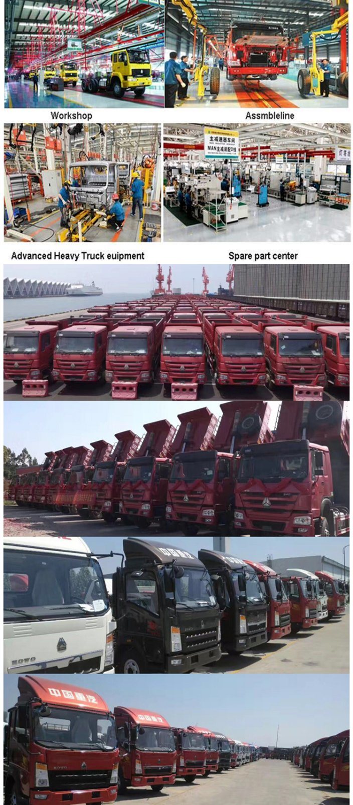 Sinotruk 6X4 HOWO 371HP A7 Heavy Dump Truck and Tipper Truck Used for Sale