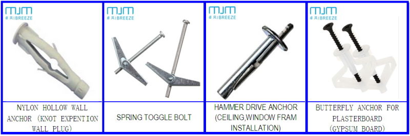 Good Quality Galvanized Steel Hammer Drive Nail Type Concrete Ceiling Anchor