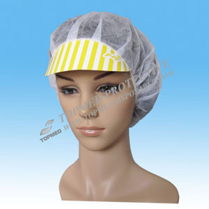 Non Woven Scrub Hats with Peak, Paper Scrub Hats