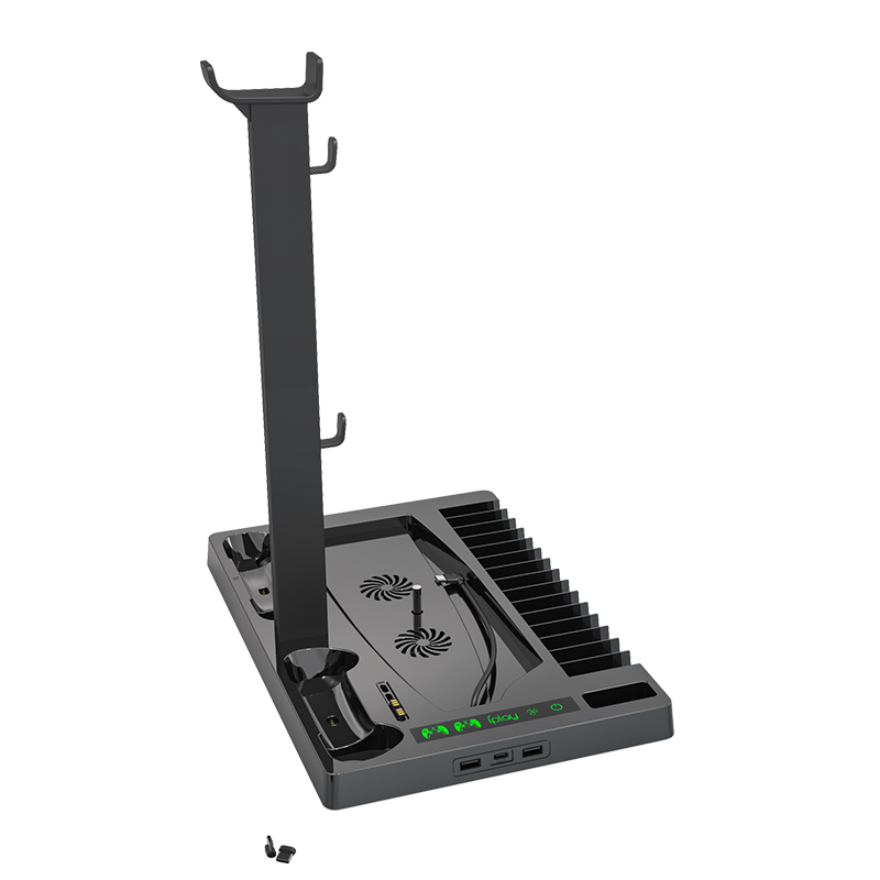 Soporte vertical para Playstation PS5 con HUB USB Playstation PS5 vertical stand with USB HUB