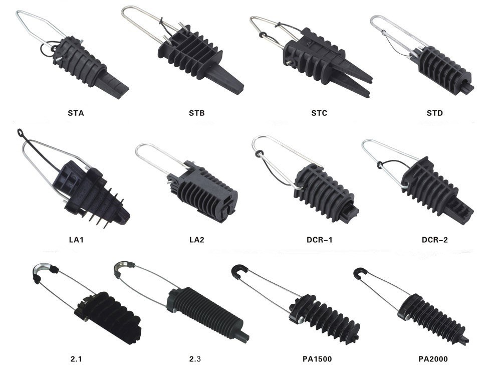 PA Anchoring Clamp, Electric Cable Accessories Wedge Dead End Anchor Clamp