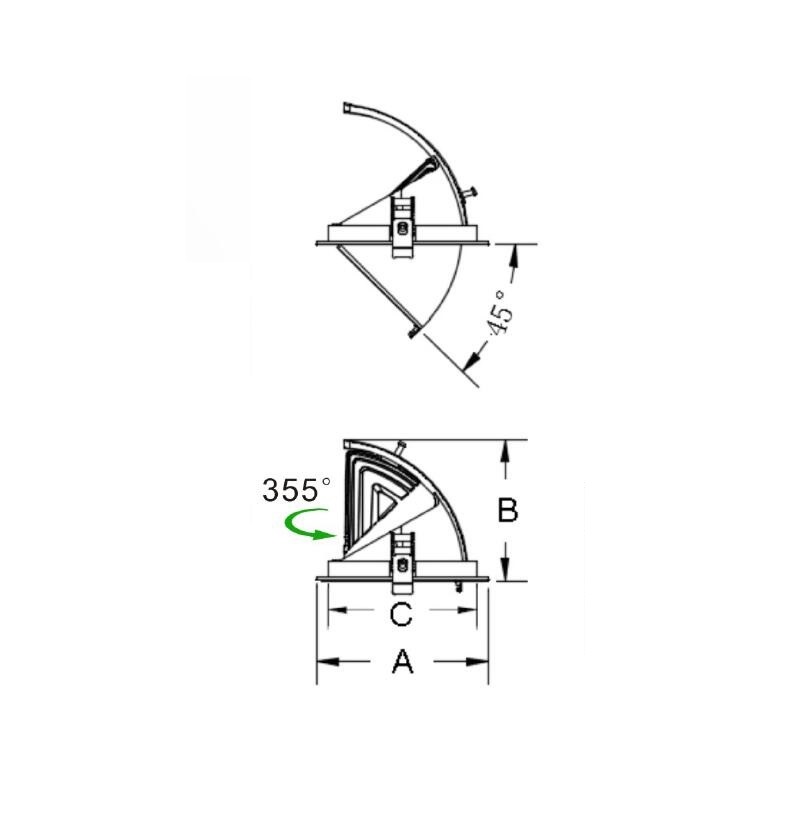 120lm/W New Design LED Ceiling Lamp