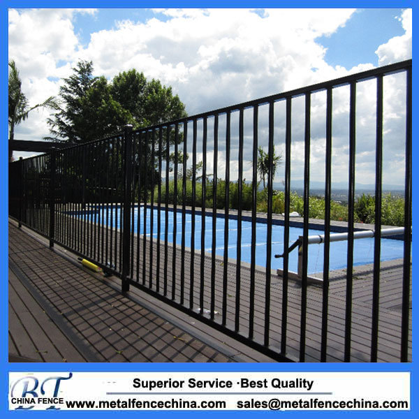 Flat Top Aluminium Garden Swimming Pool Fence Panels