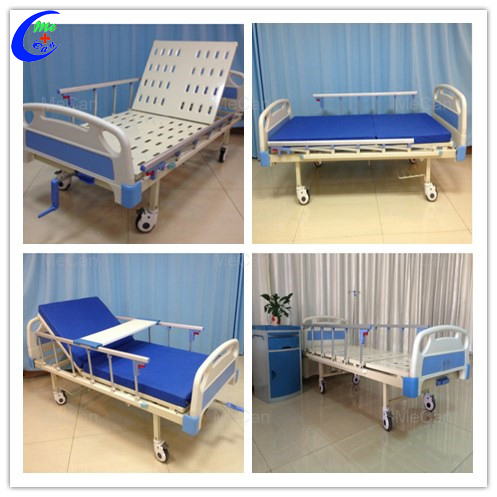 Cheap Hospital Single Manual Crank Care Bed