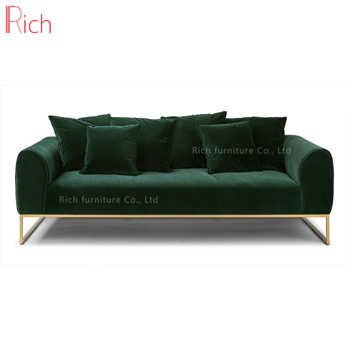 Home Furniture Sectional Lounge Sofa Set Reclining Velvet Sofa