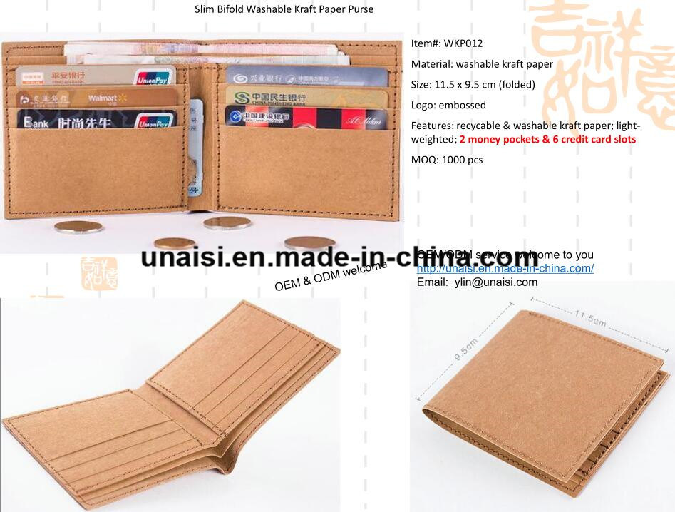 Eco-Friendly Cork Credit Card Holder Bifold Wallet for Men Women