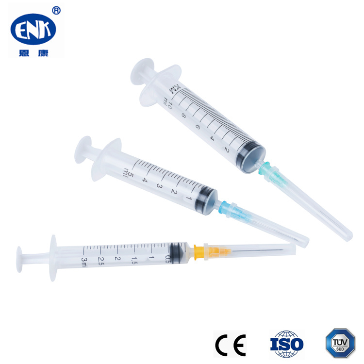 Disposable Medical Injection Luer Slip and Luer Lock Free Sample Syringe