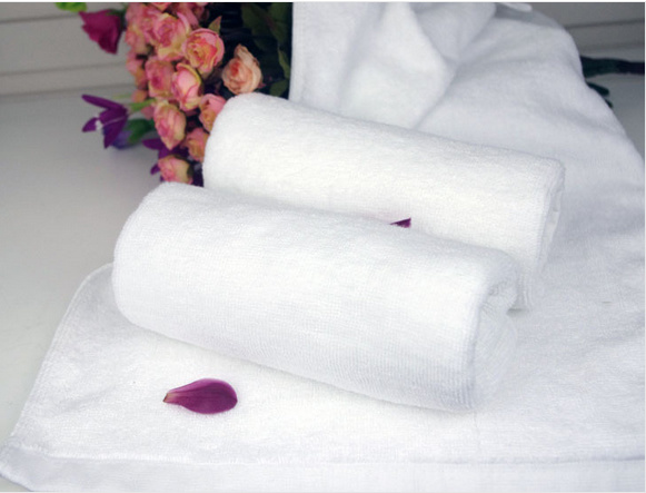 100% Cotton Hand Towel White Hotel Face Towel