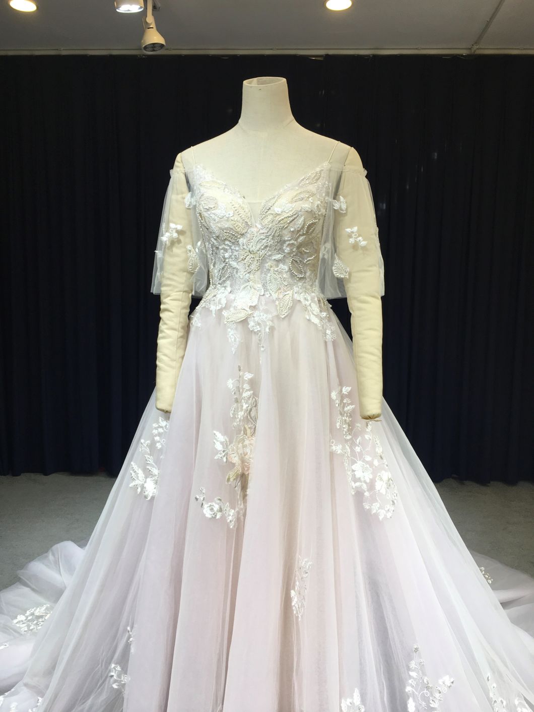 Aoliweiya Mix Color A Line Wedding Dress