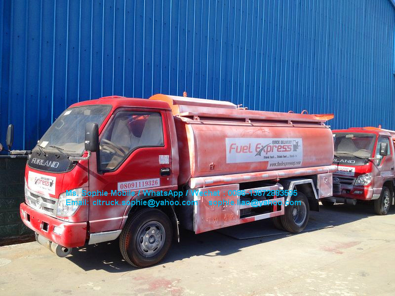 Forland 6wheels Oil Fuel Tanker Truck Mobile Fuel Dispenser