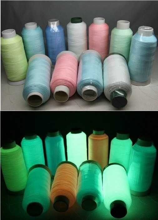 Photolumiscent Yarn/Glow in Dark Yarn/ Luminous Thread