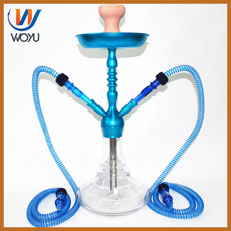 China Factory Wholesale Aluminum Shisha Double Pipes Shisha Smoking Accessories Gadget Hookah