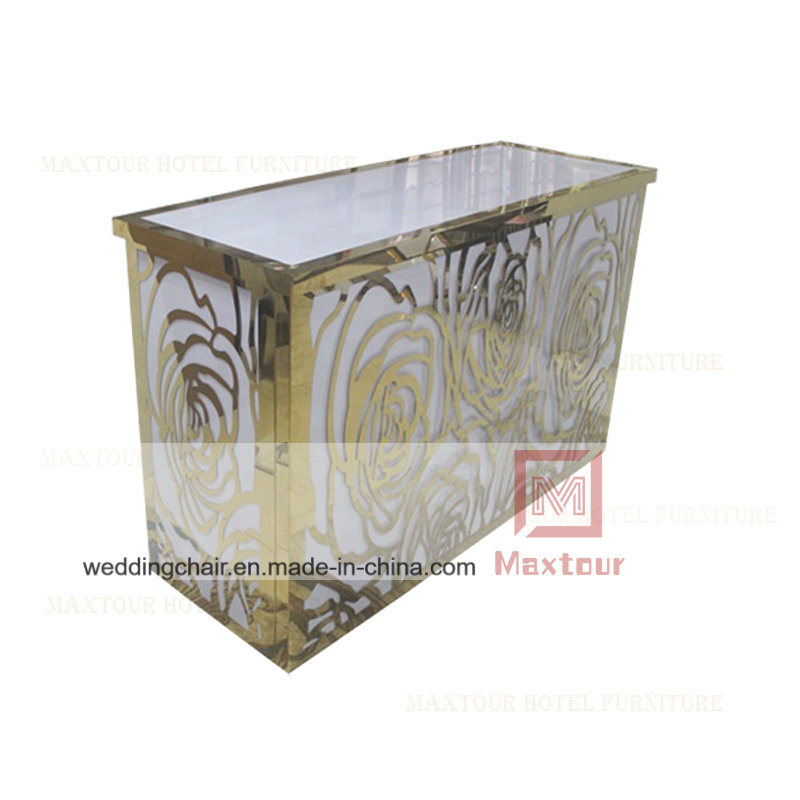 Stainless Steel Rose Shape Bar Table for Restaurant and Wedding