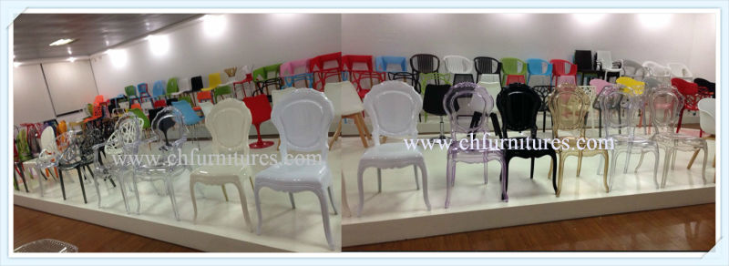 Wholesale Clear Crystal Transparent Resin Plastic Orleans Chair for Wedding and Event and Banquet (YC-P16)