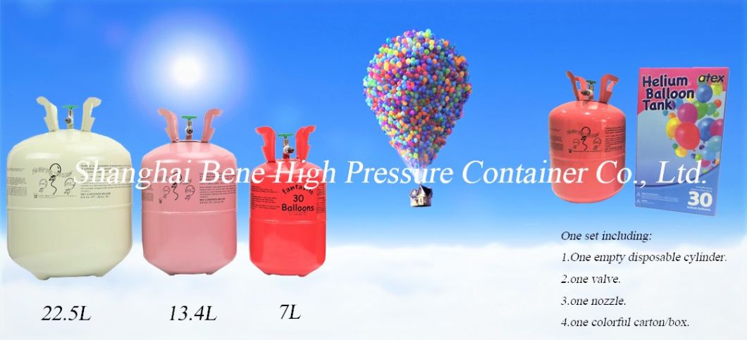 Helium Gas Cylinder Canister Fill 50 9in Party Latex Balloons