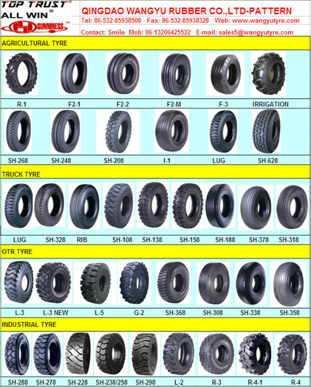 Sh-298 16*6-8 Top Trust Solid Industrial Forklift Tyre (16*6-8)