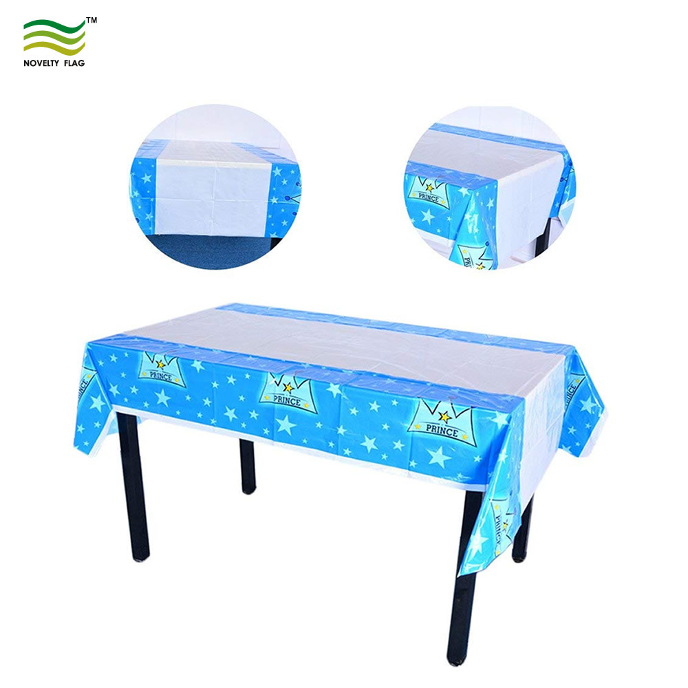 Disposable Waterproof Oilproof PE PVC PEVA Custom Logo Printing Table Cover