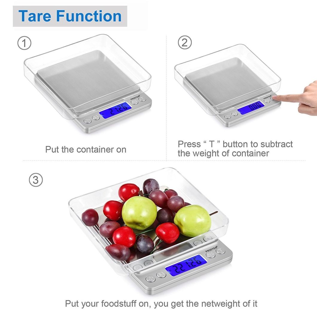 0.1gram Precision Jewelry Electronic Digital Balance Weight Pocket Scale 3000g