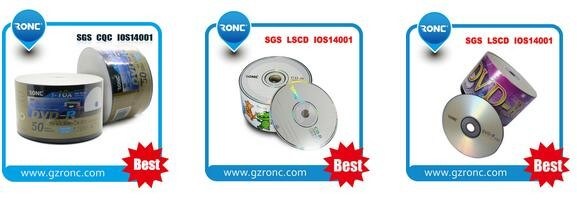 Free Samples Blank DVD-R/+R with Ronc or Customized Logo