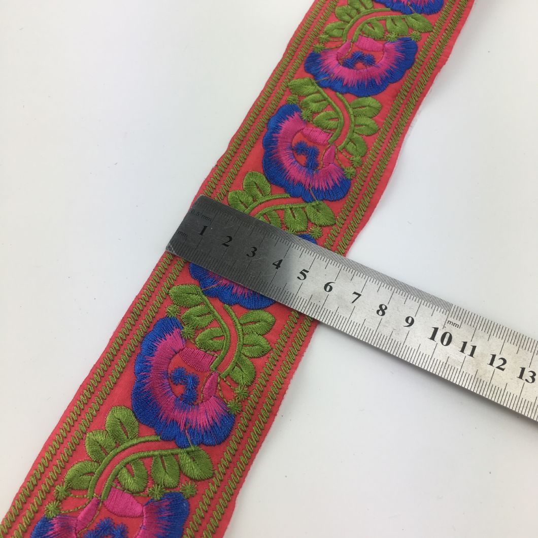 Custom Embroidery Woven Braid Jacquard Trim Type Nylon Jacquard Tape in Webbing