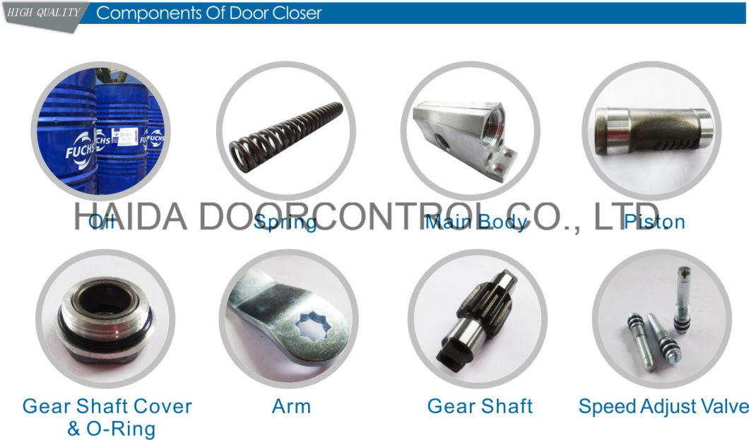 HD 206 UL Listed Fire Proof Aluminum Alloy Hydraulic Door Closer Hinge