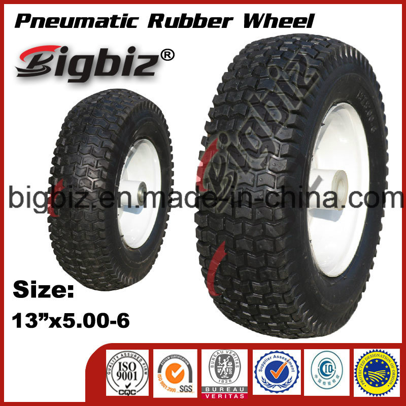 Semi-Pneumatic Trailer Jack 350-8 Rubber Wheel