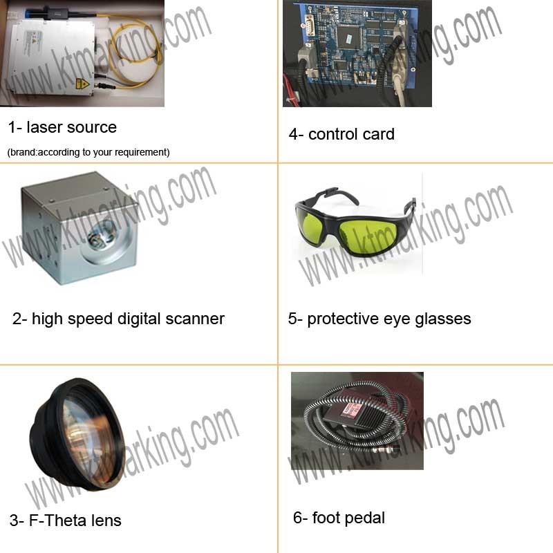 CE FDA Fiber Laser Marking Engraving Machine for Metallic