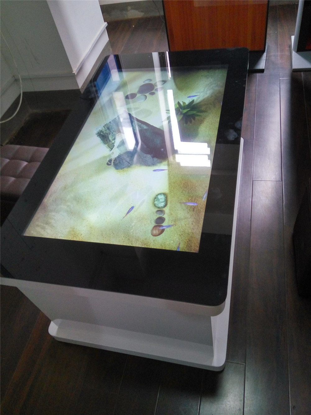 43 Inch LCD Digital Signage Display Coffee Table Kiosk / Tea Table/Map Query Advertising Display