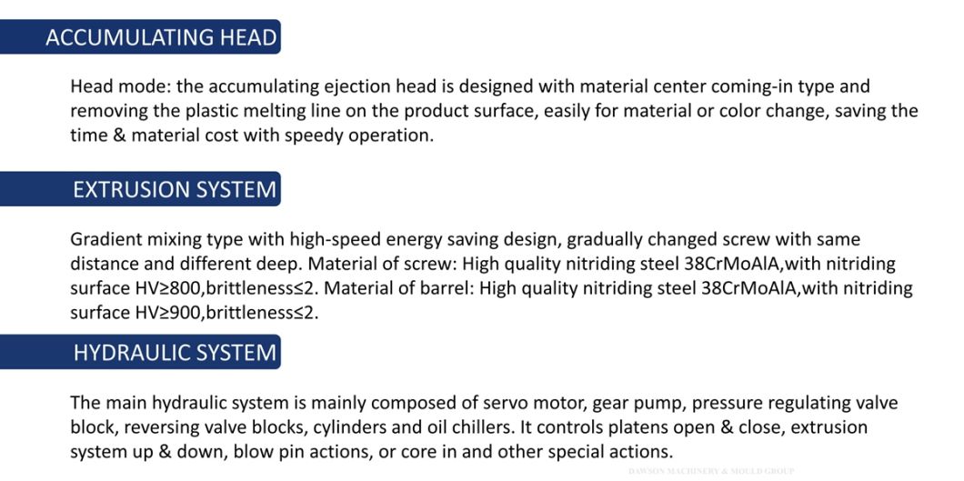 PP PE Plastic Bottles Machine Blow Molding Machines