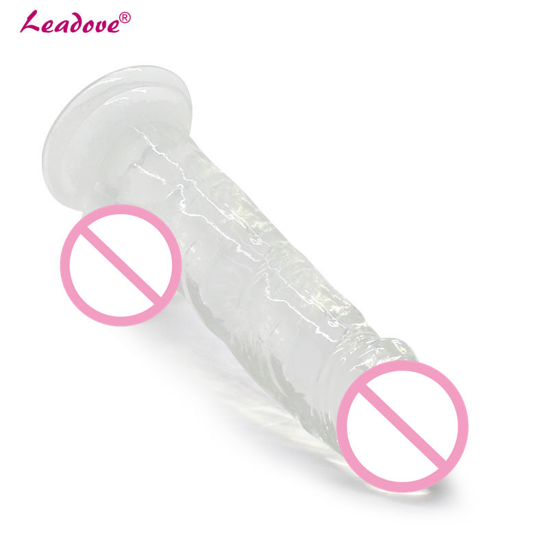 7.2 Inch Realistic Penis Sex Toys for Woman Jelly Real Dick Suction Cup Dildo Adult Sex Products Yj0088