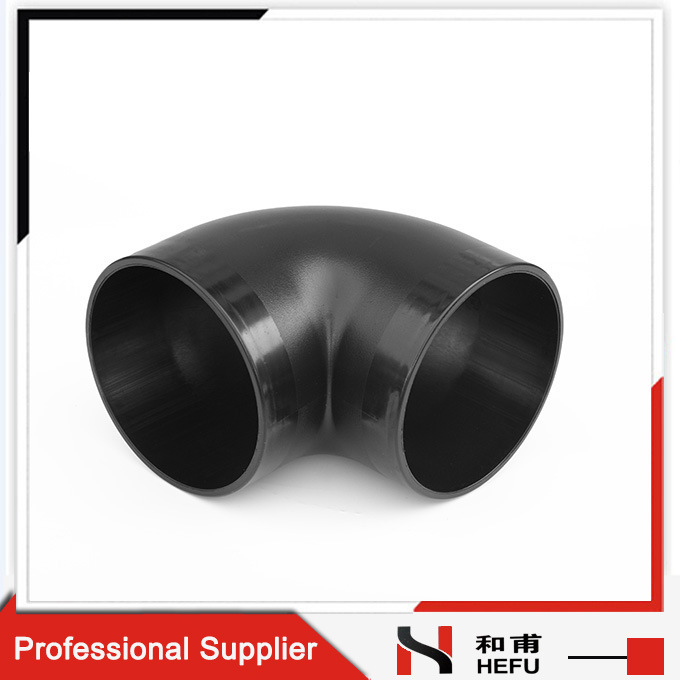 Customized Size Bleack Threaded HDPE Plastic Pipe Tube Fittings