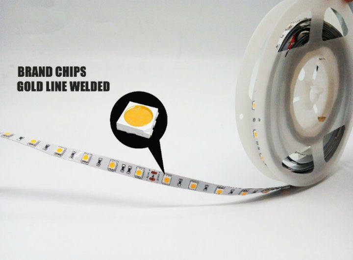 Ultra Homogeneous Warm White Non-Waterproof 5050 48LEDs/M LED Strip Competitive Price Flexible LED Strip 5050 12V 24V Ce RoHS LED Rope Light